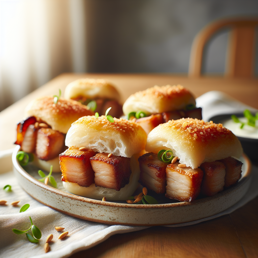 Air Fryer Pork Belly Banh Mi Bites