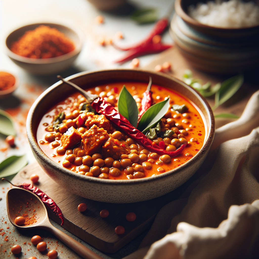 Spicy Thai Red Curry Lentils