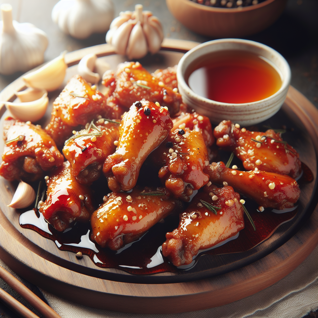 Asian Honey Garlic Sheet Pan Chicken Wings