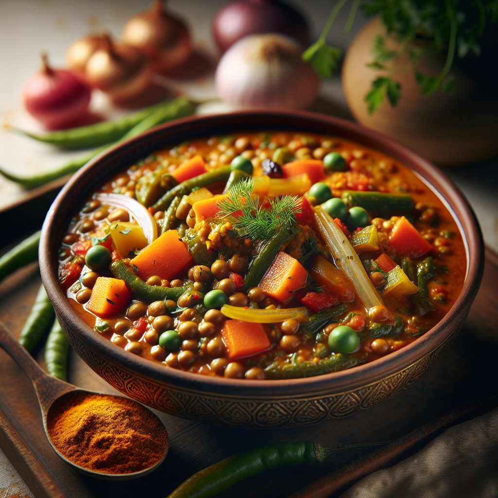Indian Spiced Lentil and Vegetable Curry