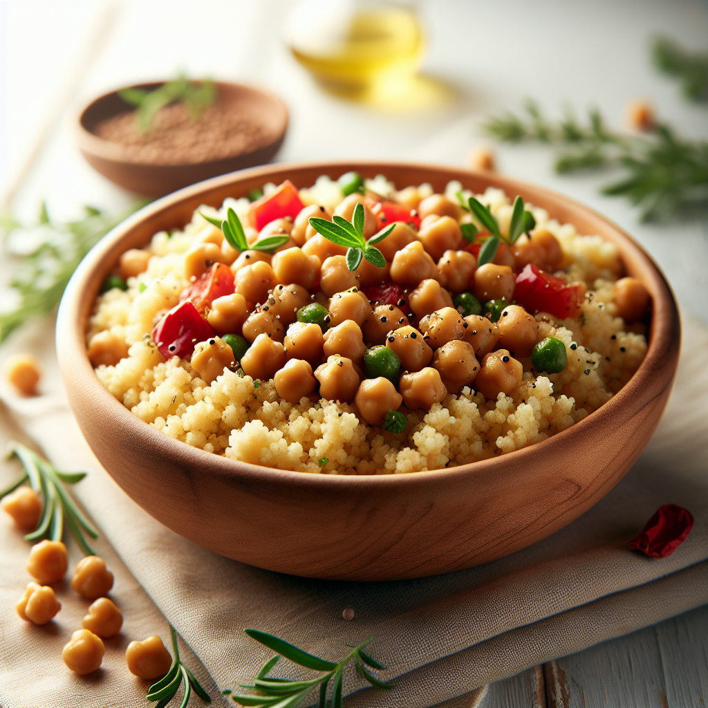 Mediterrane Kikkererwten Couscous